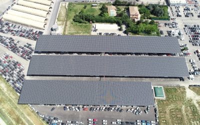 Ombrière photovoltaïque parking : obligations, avantages et rentabilité