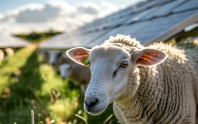 Agrivoltaïsme Ovin : élever des moutons sous panneaux solaires