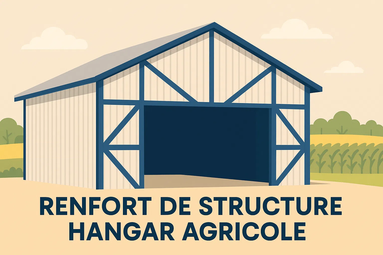 renfort de structure hangar agricole